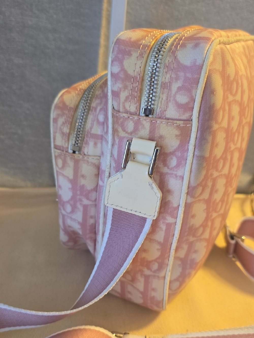 Dior Pink Monogram Trotter No. 2 Crossbody Bag - Picture 4 of 10